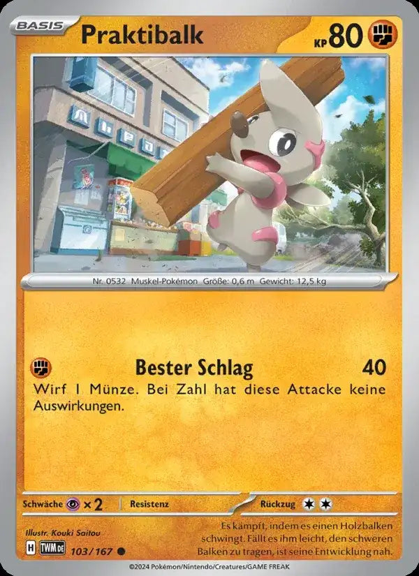 Praktibalk 103/167 – Pokémon Maskerade im Zwielicht Karte