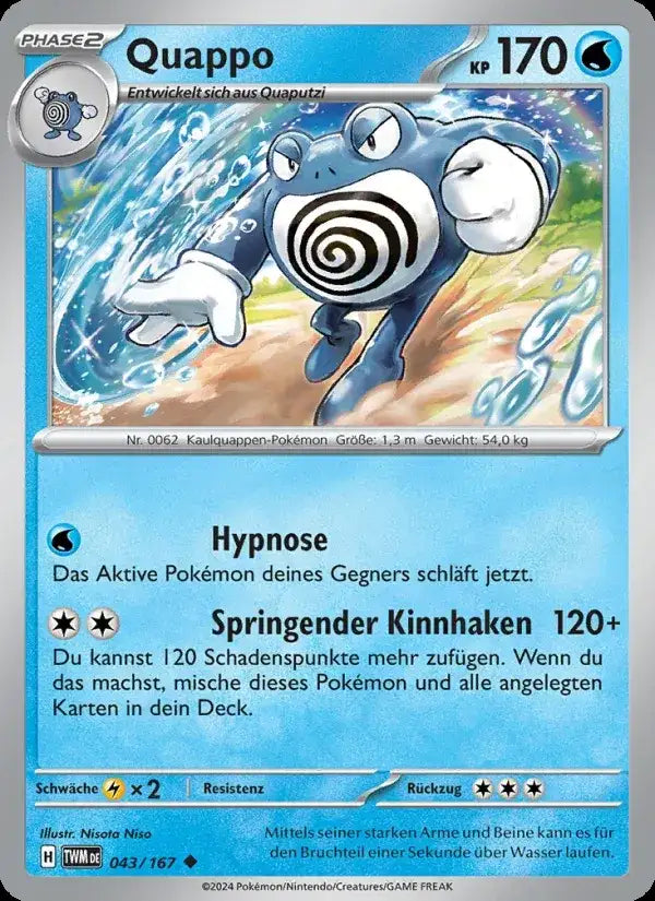 Quappo 043/167 – Pokémon Maskerade im Zwielicht Karte