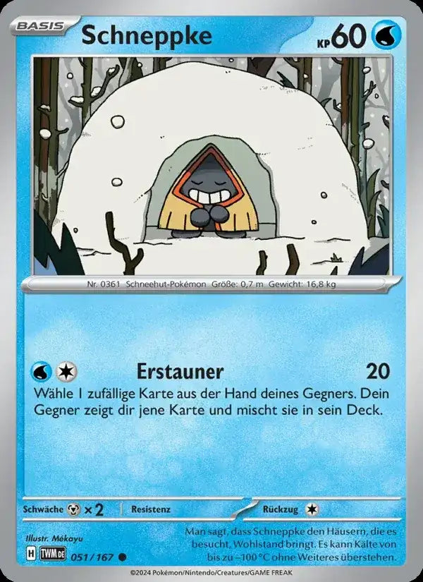 Schneppke 051/167 – Pokémon Maskerade im Zwielicht Karte