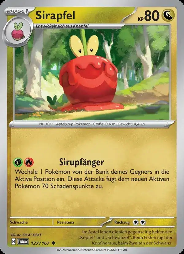 Sirapfel 127/167 – Pokémon Maskerade im Zwielicht Karte