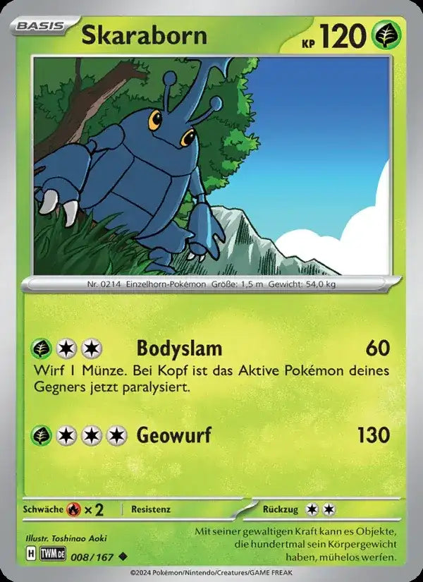Skaraborn 008/167 – Pokémon Maskerade im Zwielicht Karte