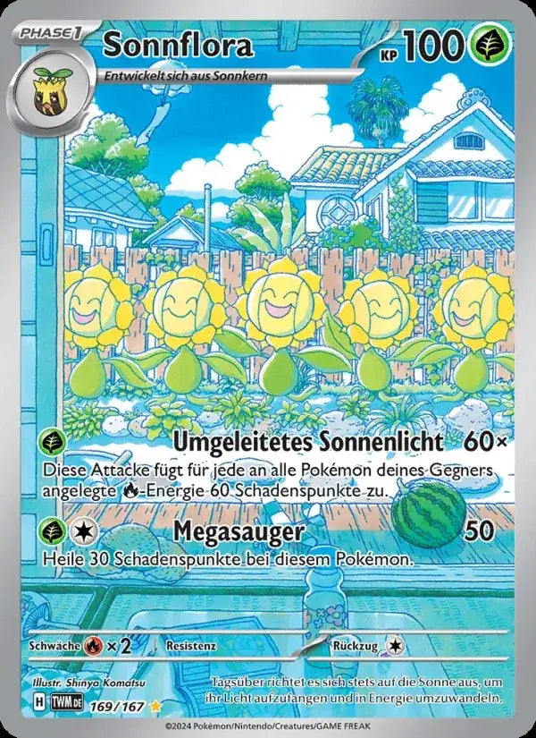 Sonnflora 169/167 – Pokémon Maskerade im Zwielicht Karte