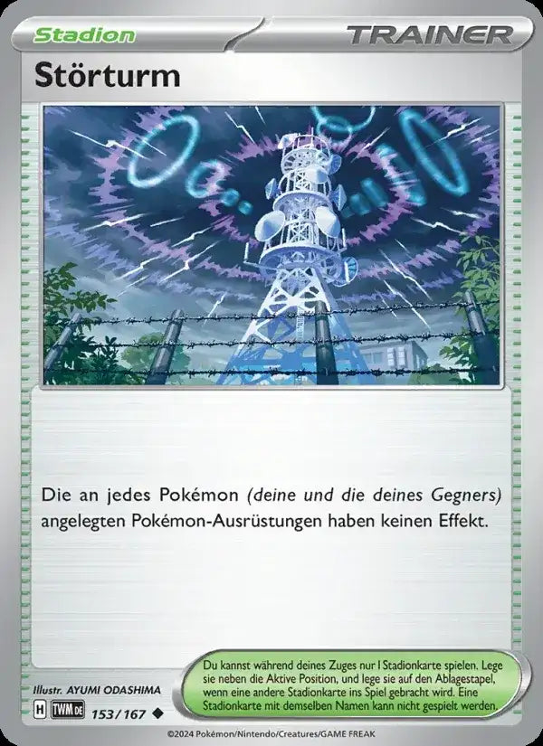 Storturm 153/167 – Pokémon Maskerade im Zwielicht Karte