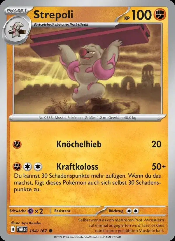 Strepoli 104/167 – Pokémon Maskerade im Zwielicht Karte
