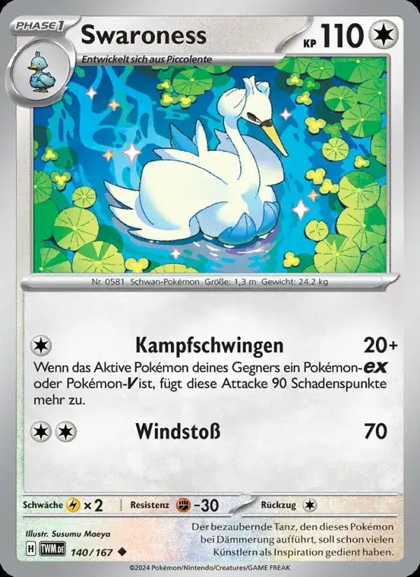 Swaroness 140/167 – Pokémon Maskerade im Zwielicht Karte