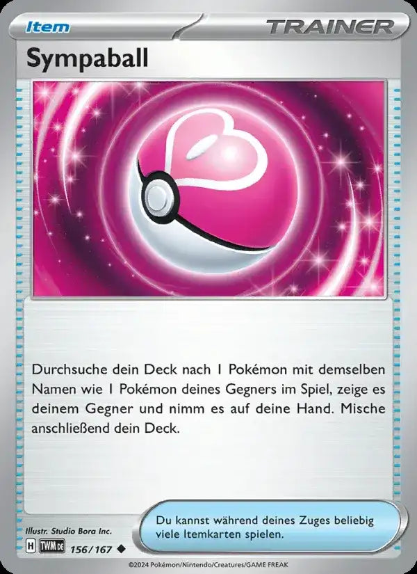 Sympaball 156/167 – Pokémon Maskerade im Zwielicht Karte