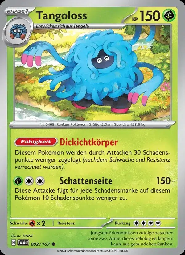 Tangoloss 002/167 – Pokémon Maskerade im Zwielicht Karte
