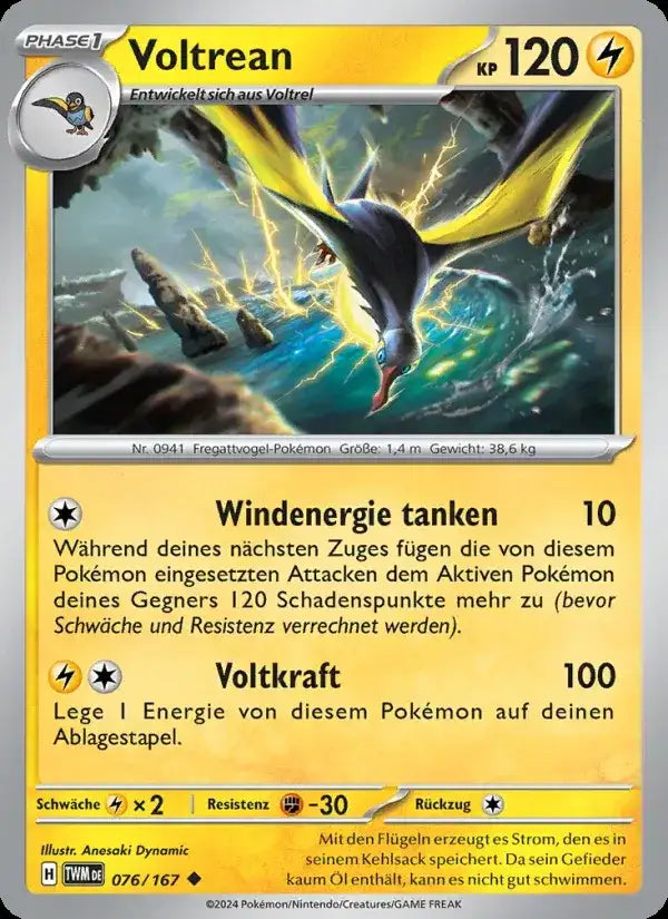 Voltrean 076/167 – Pokémon Maskerade im Zwielicht Karte