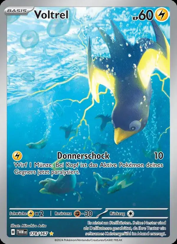 Voltrel 178/167 – Pokémon Maskerade im Zwielicht Karte