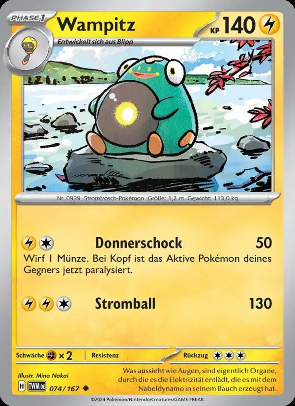 Wampitz 074/167 – Pokémon Maskerade im Zwielicht Karte