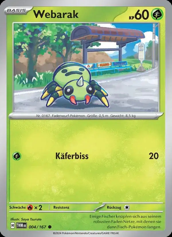 Webarak 004/167 – Pokémon Maskerade im Zwielicht Karte