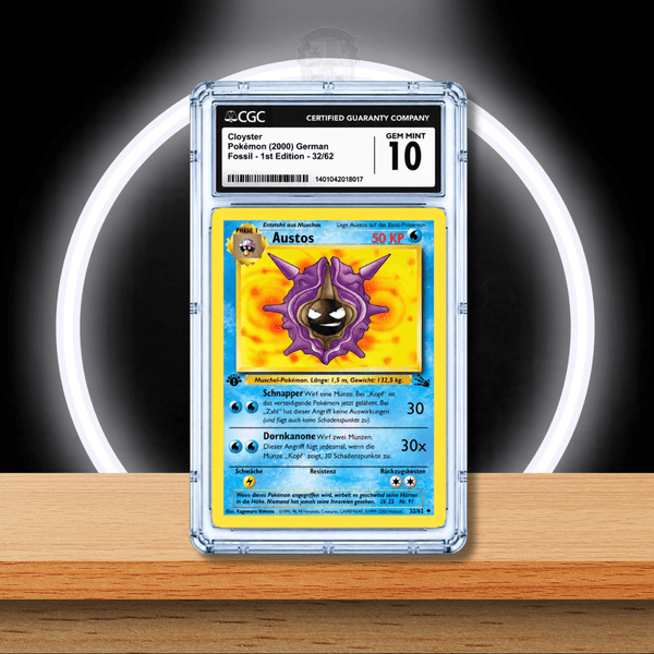 Pokémon Austos 1st Edition (Fossil 32/62) CGC 10 (DE)