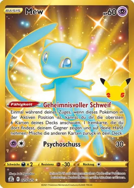 Mew 025/025 – Pokémon Celebraitions Karte