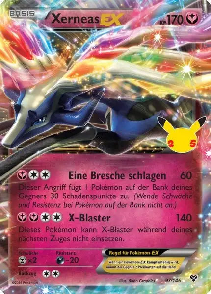Xerneas EX 97/146 – Pokémon Celebraitions Karte