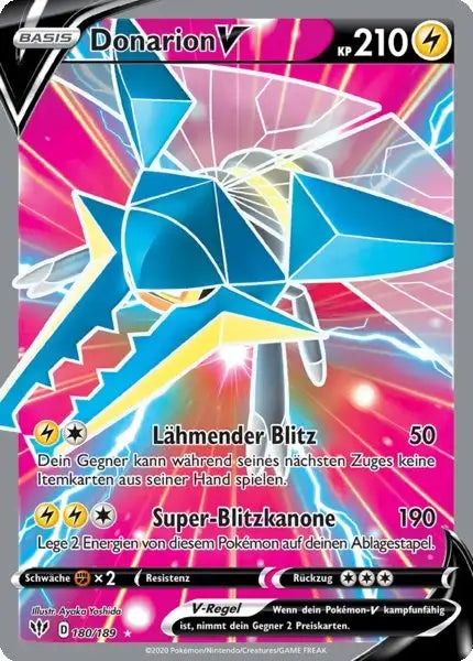 donarion v 180/189 – Pokémon Flammende Finsternis Karte