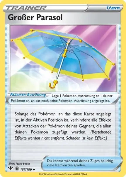 grosser 157/189 – Pokémon Flammende Finsternis Karte