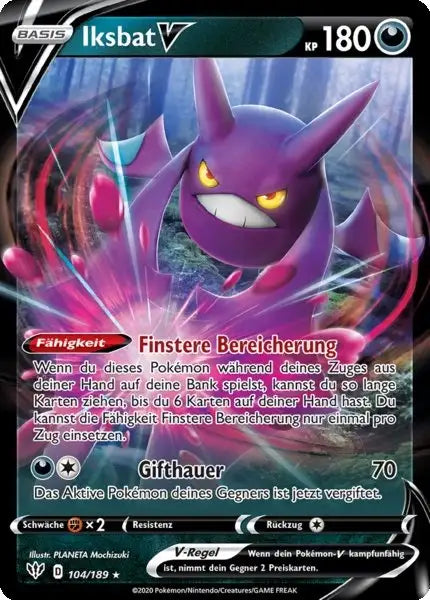 iksbat v 104/189 – Pokémon Flammende Finsternis Karte