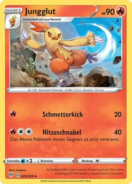 jungglut 023/189 – Pokémon Flammende Finsternis Karte