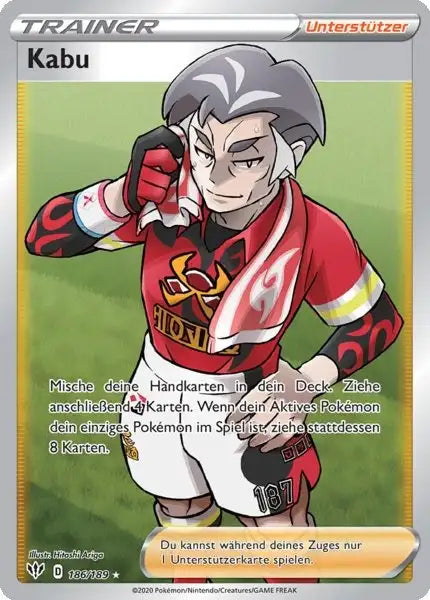 kabu 186/189 – Pokémon Flammende Finsternis Karte