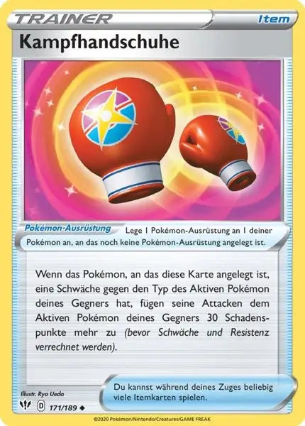 kampfhandschuhe 171/189 – Pokémon Flammende Finsternis Karte