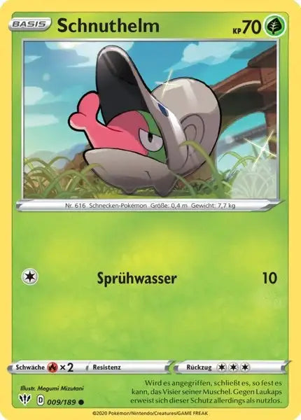 schnuthelm 009/189 – Pokémon Flammende Finsternis Karte