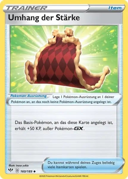 umhang 160/189 – Pokémon Flammende Finsternis Karte