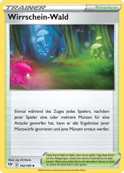 wirrschein wald 162/189 – Pokémon Flammende Finsternis Karte