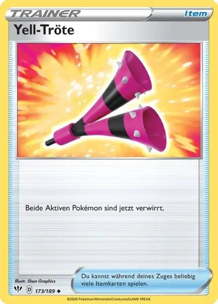 yell troete 173/189 – Pokémon Flammende Finsternis Karte