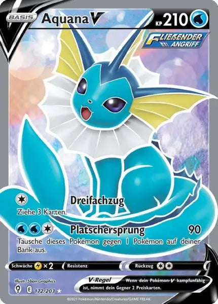 aquana v 172/203 – Pokémon Drachenwandel Karte