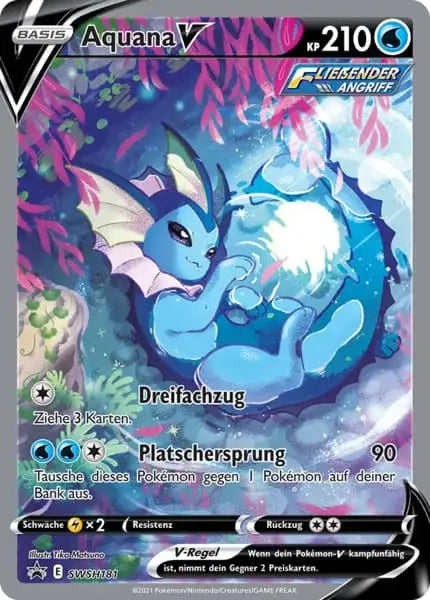 Aquana V SWSH-181 – Pokémon Drachenwandel Karte