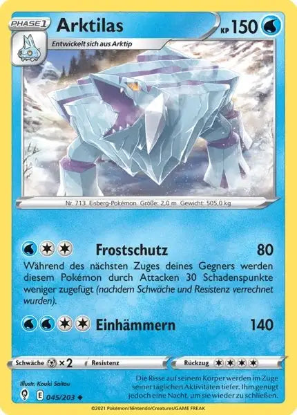 arktilas 045/203 – Pokémon Drachenwandel Karte