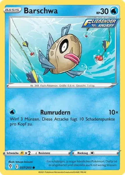 barschwa 037/203 – Pokémon Drachenwandel Karte