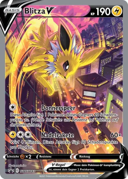 Blitza V SWSH-183 – Pokémon Drachenwandel Karte