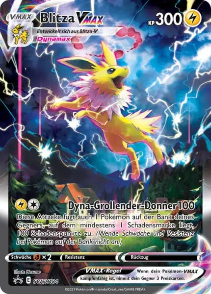 Blitza VMAX SWSH-184 – Pokémon Drachenwandel Karte