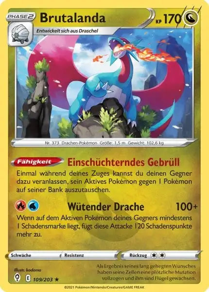 brutalanda 109/203 – Pokémon Drachenwandel Karte