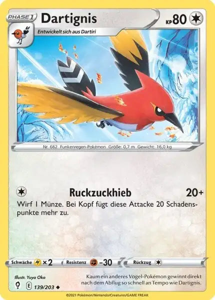 dartignis 139/203 – Pokémon Drachenwandel Karte