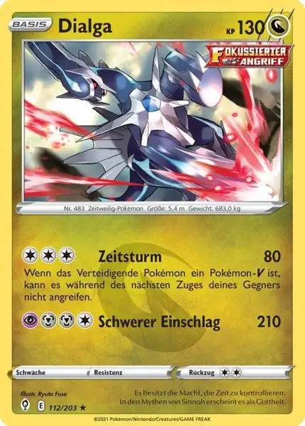 dialga 112/203 – Pokémon Drachenwandel Karte