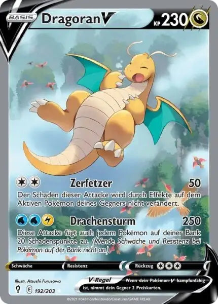 dragoran v 192/203 – Pokémon Drachenwandel Karte