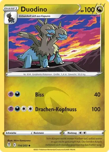 duodino 114/203 – Pokémon Drachenwandel Karte
