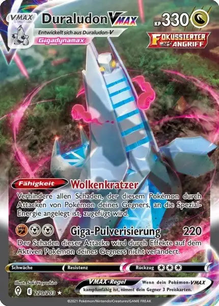 duraludon vmax 220/203 – Pokémon Drachenwandel Karte