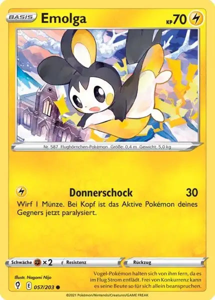 emolga 057/203 – Pokémon Drachenwandel Karte