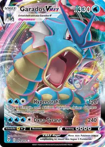 garados vmax 029/203 – Pokémon Drachenwandel Karte