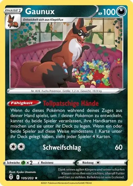 gaunux 105/203 – Pokémon Drachenwandel Karte