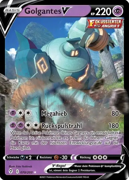 golgantes v 070/203 – Pokémon Drachenwandel Karte