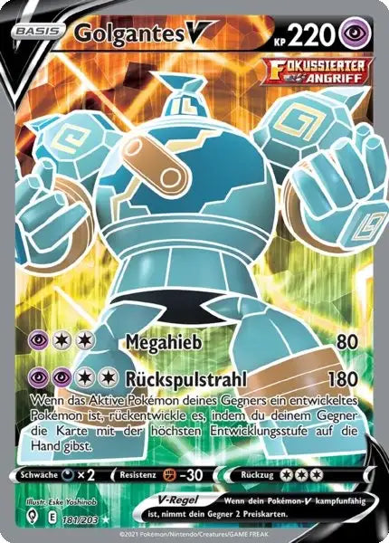 golgantes v 181/203 – Pokémon Drachenwandel Karte