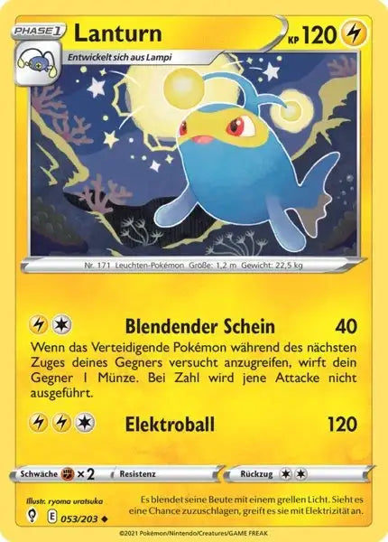 lanturn 053/203 – Pokémon Drachenwandel Karte