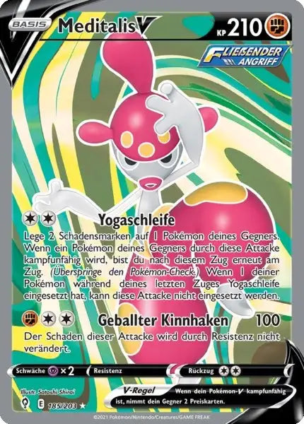 meditalis v 185/203 – Pokémon Drachenwandel Karte