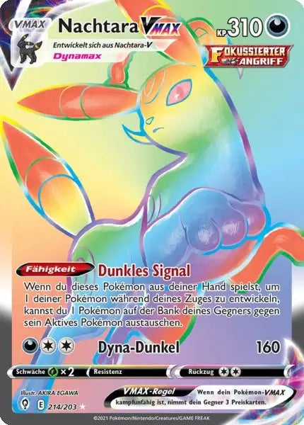 nachtara vmax 214/203 – Pokémon Drachenwandel Karte