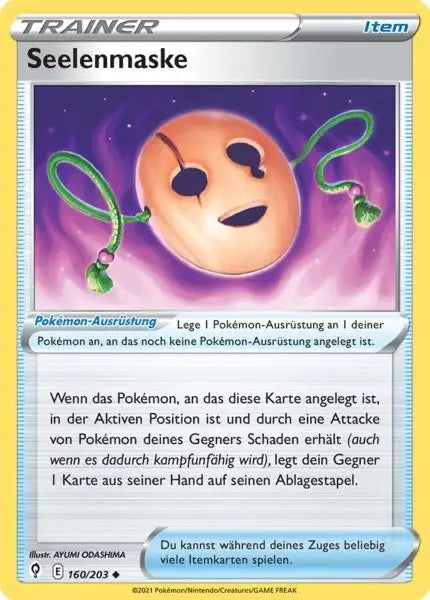 seelenmaske 160/203 – Pokémon Drachenwandel Karte
