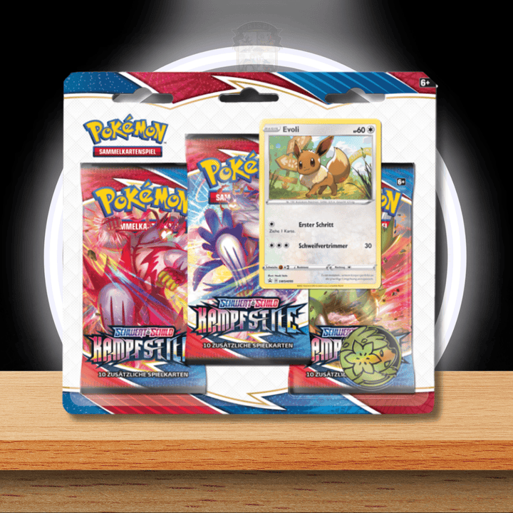 Pokémon Kampfstile 3 Pack Blister DE original versiegelt